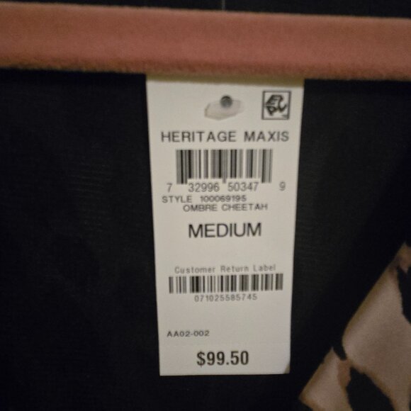 Women's INC Leopard Maxi Dress size M - Picture 3 of 3